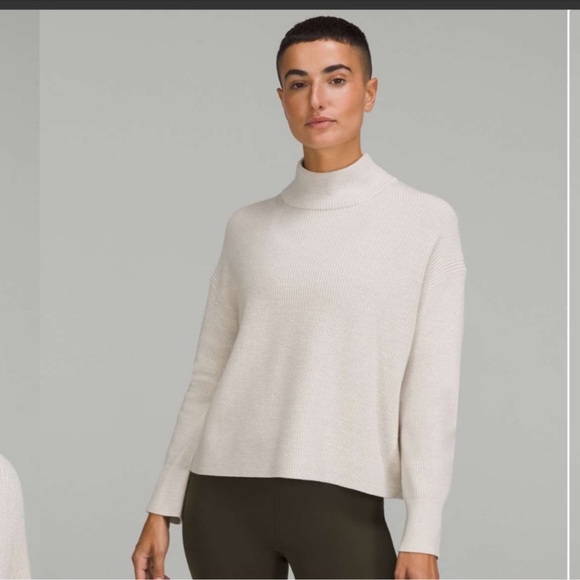 lululemon athletica Sweaters - lululemon athletica Cream Turtleneck Sweater